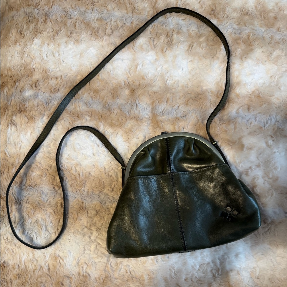 Patricia Nash Dark Green Leather Shoulder Bag